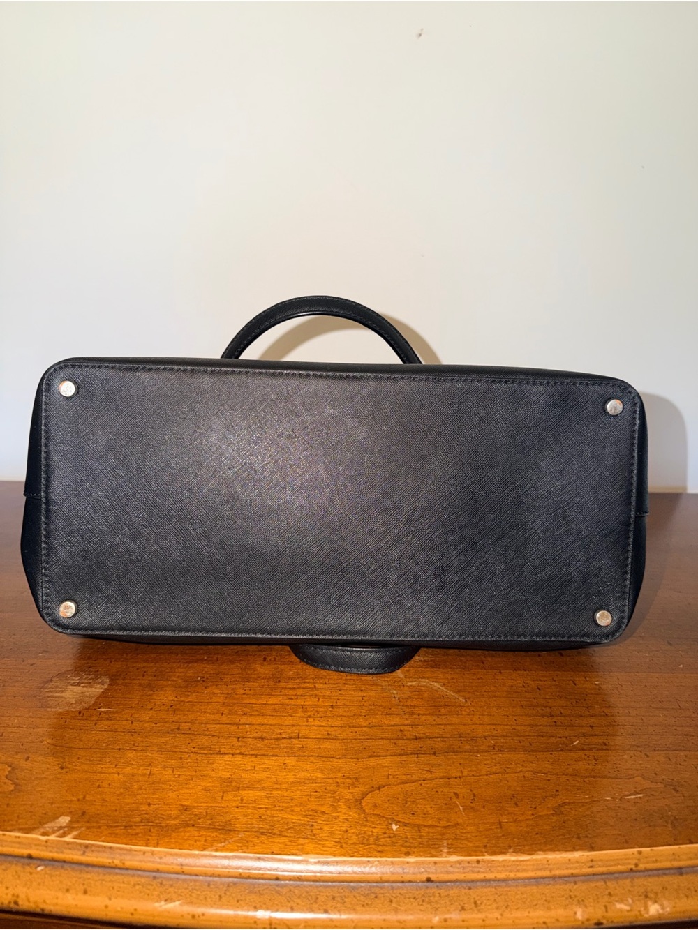 Kate Spade Black Structured Tote with Gold Accents - Picture 7 of 15